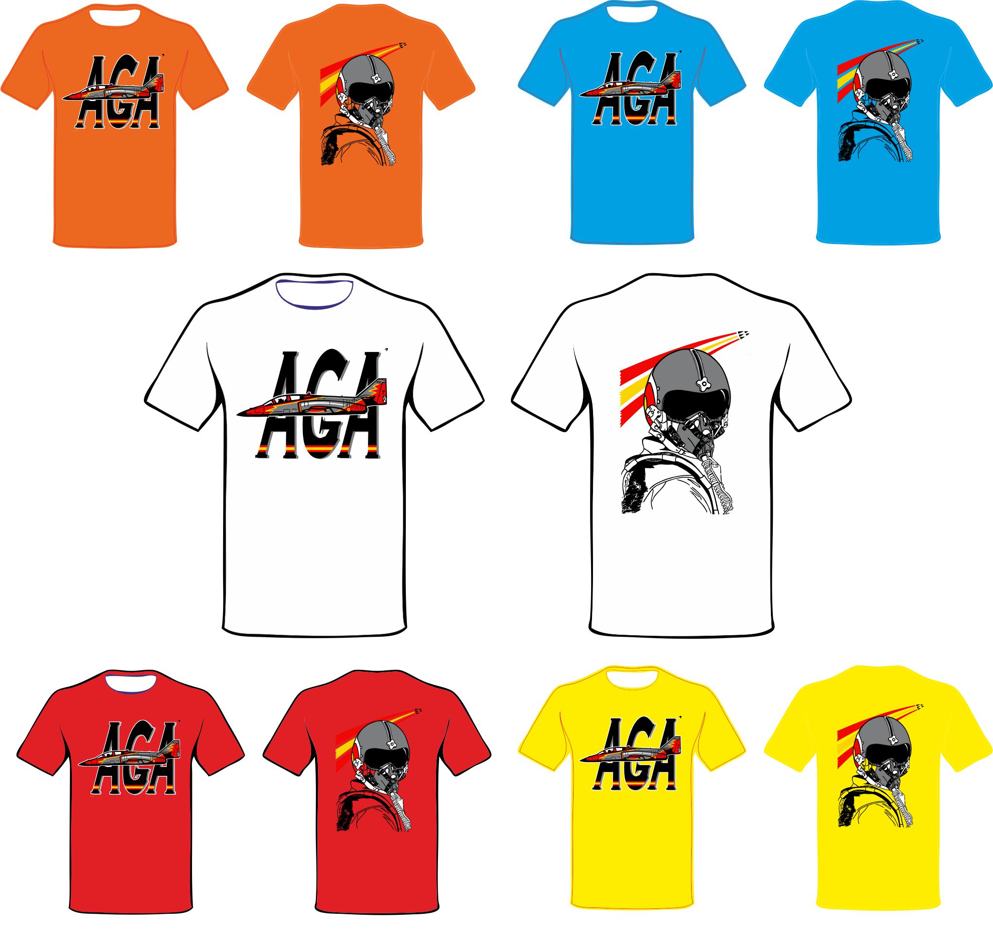 Camiseta Academia General del Aire Casco Piloto